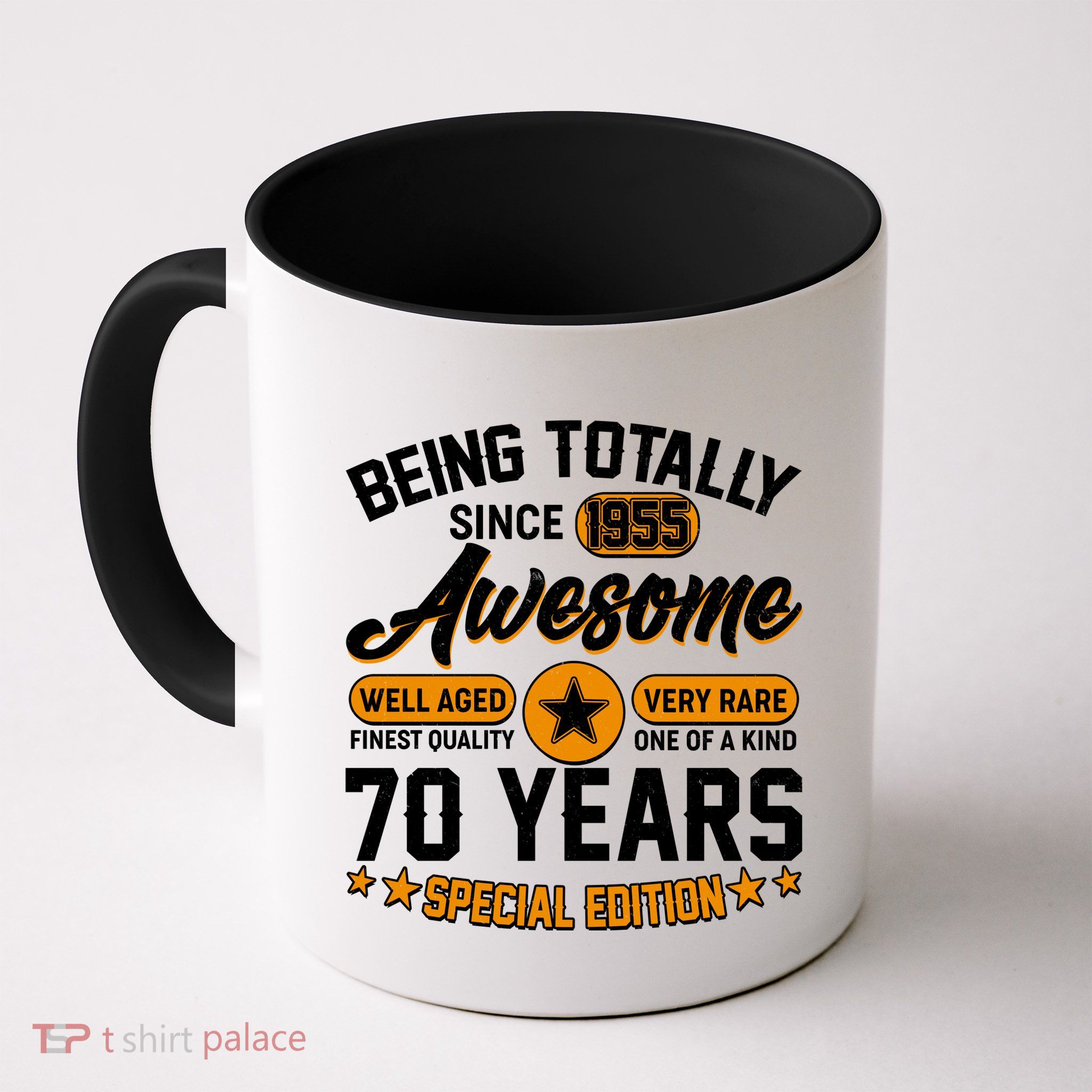 Being Totally Awesome Since 1955 70 Years Birthday Special Edition Mug