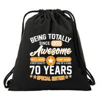 Being Totally Awesome Since 1955 70 Years Birthday Special Edition Drawstring Bag