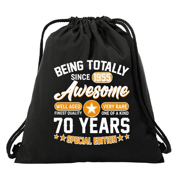 Being Totally Awesome Since 1955 70 Years Birthday Special Edition Drawstring Bag