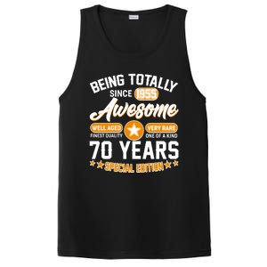 Being Totally Awesome Since 1955 70 Years Birthday Special Edition PosiCharge Competitor Tank