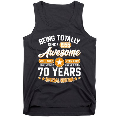 Being Totally Awesome Since 1955 70 Years Birthday Special Edition Tank Top
