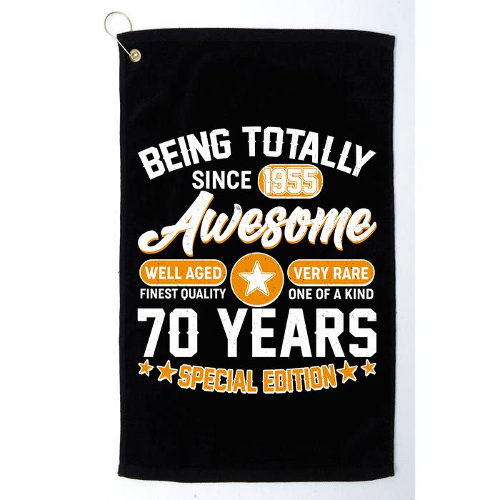 Being Totally Awesome Since 1955 70 Years Birthday Special Edition Golf Towel