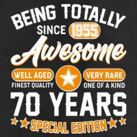 Being Totally Awesome Since 1955 70 Years Birthday Special Edition Golf Towel