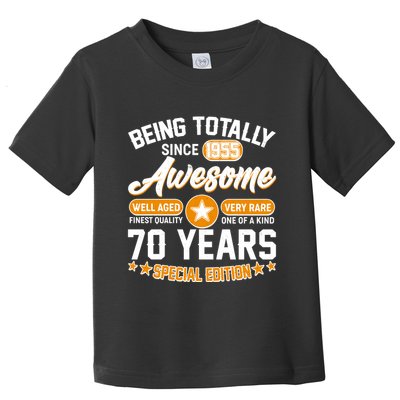 Being Totally Awesome Since 1955 70 Years Birthday Special Edition Toddler T-Shirt