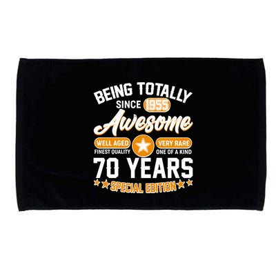 Being Totally Awesome Since 1955 70 Years Birthday Special Edition Microfiber Hand Towel