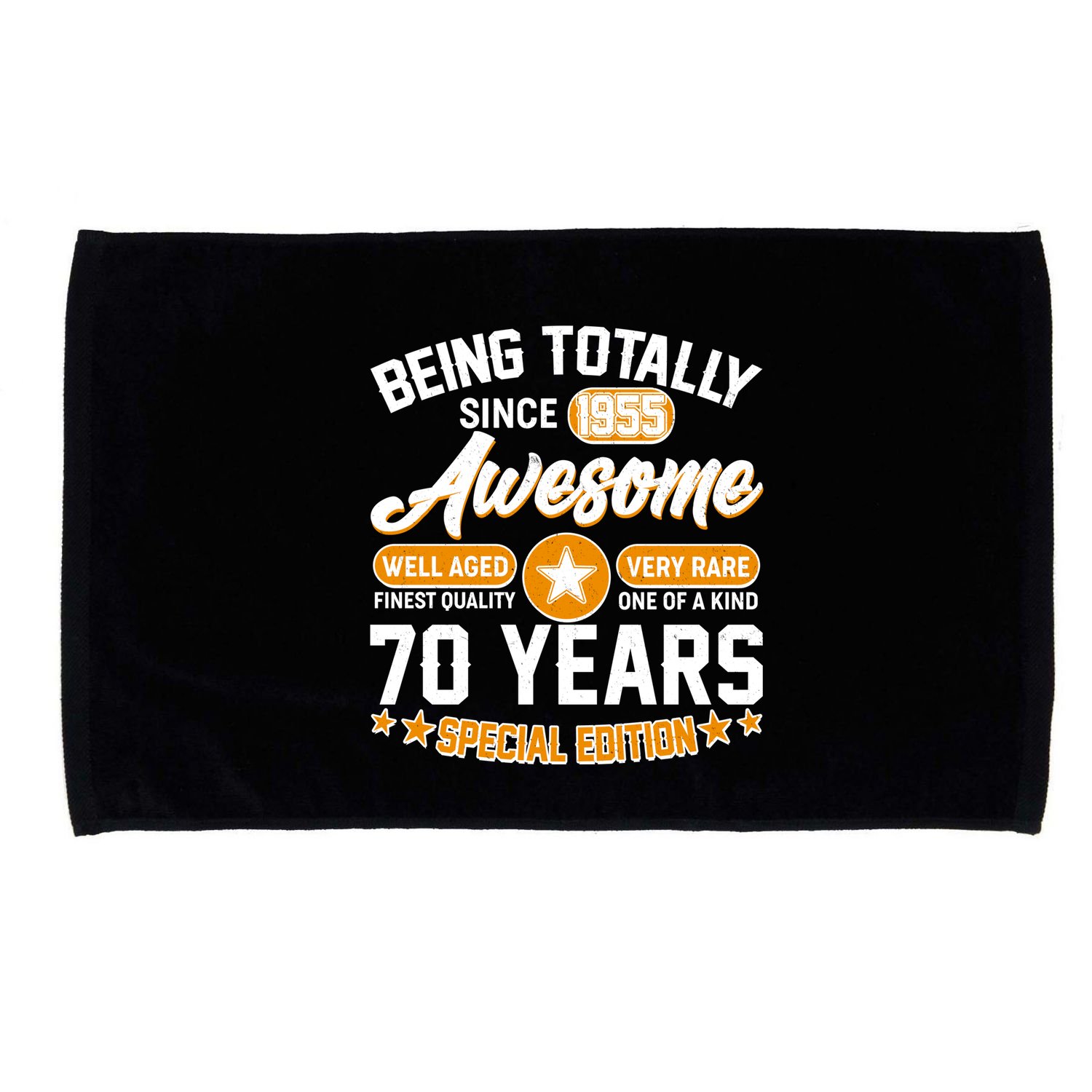 Being Totally Awesome Since 1955 70 Years Birthday Special Edition Microfiber Hand Towel
