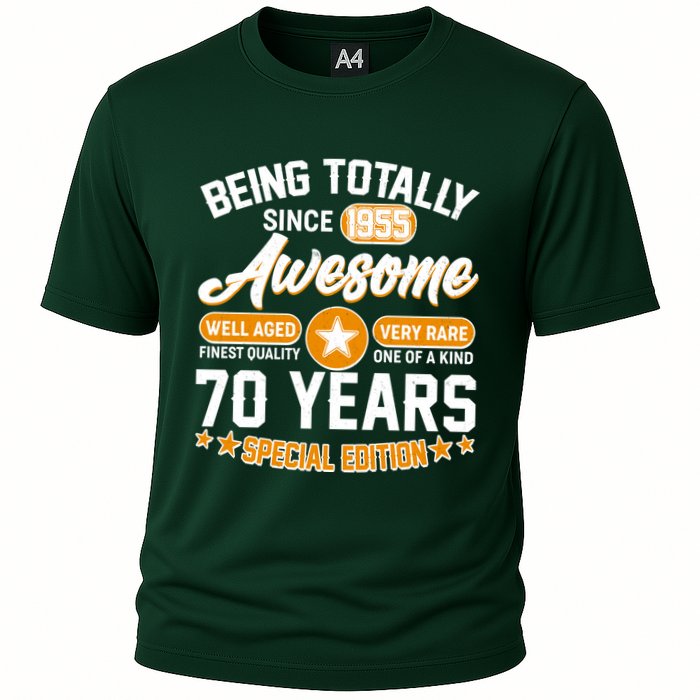 Being Totally Awesome Since 1955 70 Years Birthday Special Edition Cooling Performance Crew T-Shirt