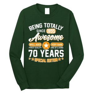 Being Totally Awesome Since 1955 70 Years Birthday Special Edition Long Sleeve Shirt