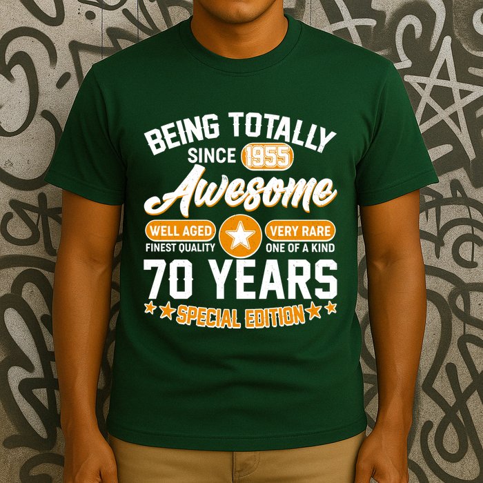 Being Totally Awesome Since 1955 70 Years Birthday Special Edition T-Shirt