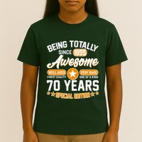 Being Totally Awesome Since 1955 70 Years Birthday Special Edition T-Shirt