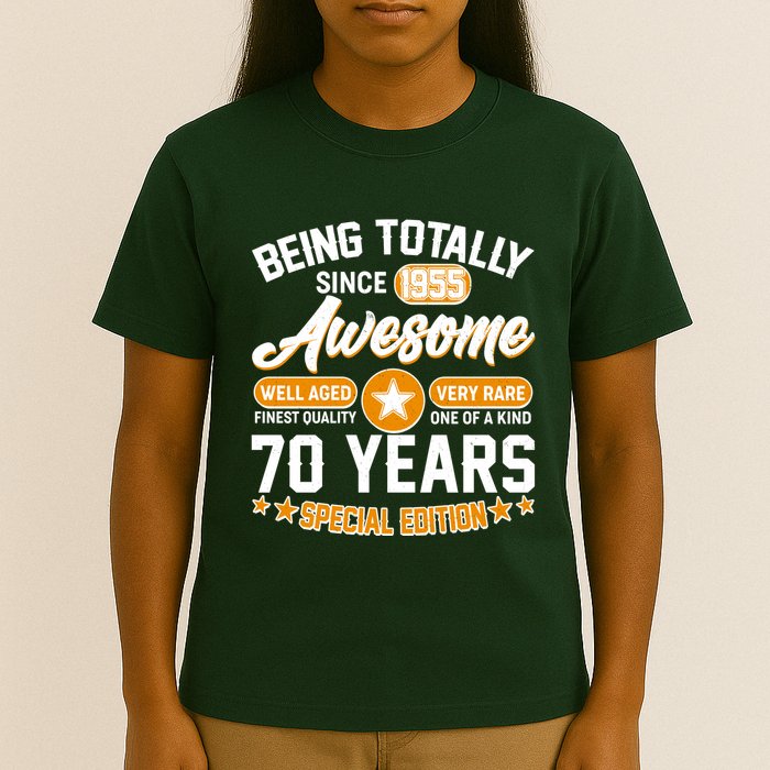 Being Totally Awesome Since 1955 70 Years Birthday Special Edition T-Shirt