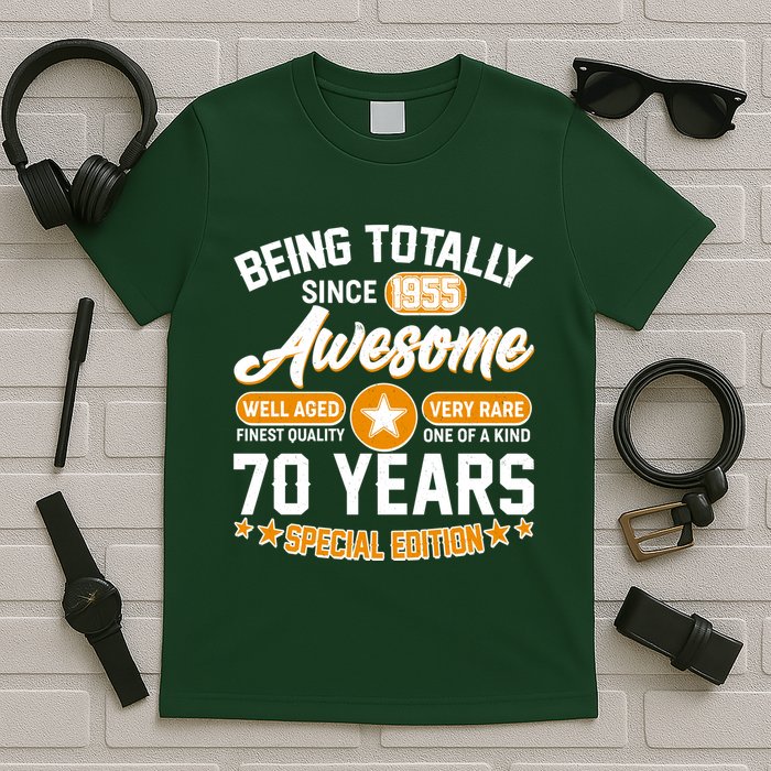 Being Totally Awesome Since 1955 70 Years Birthday Special Edition T-Shirt