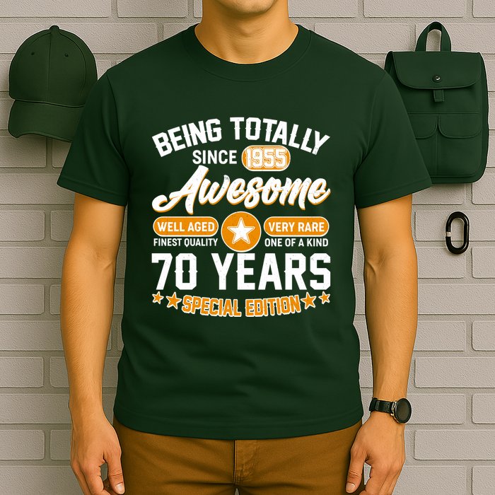 Being Totally Awesome Since 1955 70 Years Birthday Special Edition T-Shirt