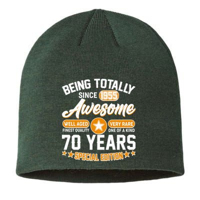 Being Totally Awesome Since 1955 70 Years Birthday Special Edition Sustainable Beanie