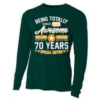 Being Totally Awesome Since 1955 70 Years Birthday Special Edition Cooling Performance Long Sleeve Crew