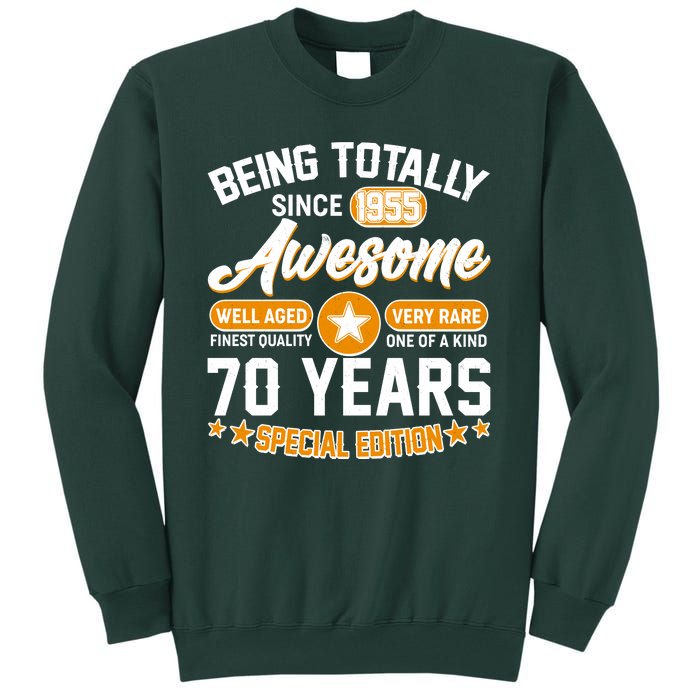 Being Totally Awesome Since 1955 70 Years Birthday Special Edition Tall Sweatshirt