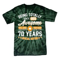 Being Totally Awesome Since 1955 70 Years Birthday Special Edition Tie-Dye T-Shirt