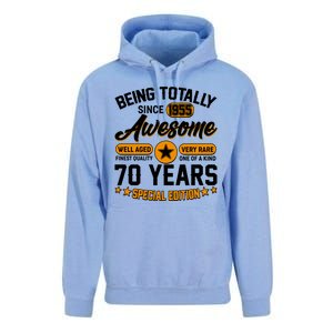 Being Totally Awesome Since 1955 70 Years Birthday Special Edition Unisex Surf Hoodie