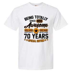 Being Totally Awesome Since 1955 70 Years Birthday Special Edition Garment-Dyed Heavyweight T-Shirt