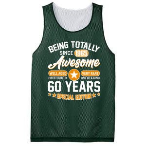 Being Totally Awesome Since 1965 60 Years Birthday Special Edition Mesh Reversible Basketball Jersey Tank