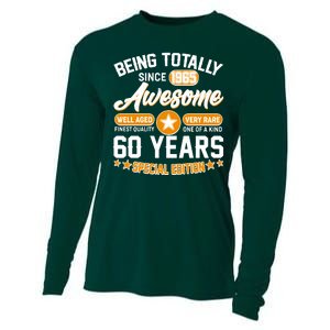 Being Totally Awesome Since 1965 60 Years Birthday Special Edition Cooling Performance Long Sleeve Crew