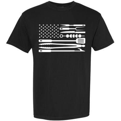 BBQ Tools American Flag Garment-Dyed Heavyweight T-Shirt