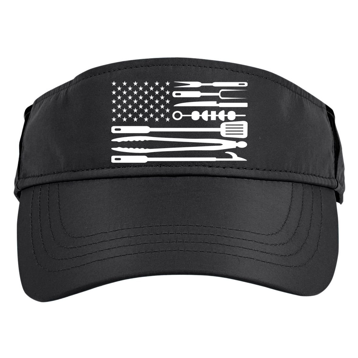 BBQ Tools American Flag Adult Drive Performance Visor