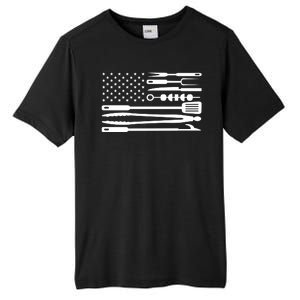 BBQ Tools American Flag Tall Fusion ChromaSoft Performance T-Shirt