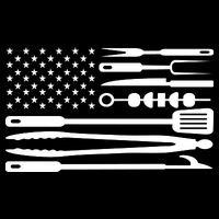 BBQ Tools American Flag Baby Bodysuit