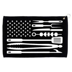 BBQ Tools American Flag Grommeted Golf Towel