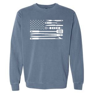 BBQ Tools American Flag Garment-Dyed Sweatshirt