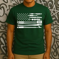 BBQ Tools American Flag T-Shirt