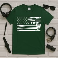 BBQ Tools American Flag T-Shirt