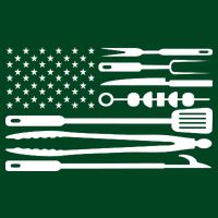 BBQ Tools American Flag T-Shirt