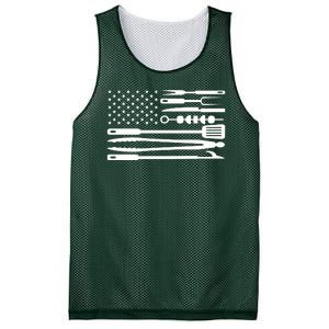 BBQ Tools American Flag Mesh Reversible Basketball Jersey Tank