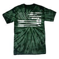 BBQ Tools American Flag Tie-Dye T-Shirt