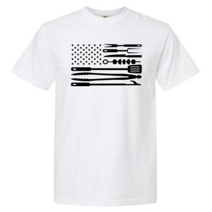 BBQ Tools American Flag Garment-Dyed Heavyweight T-Shirt