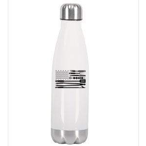 BBQ Tools American Flag Stainless Steel Insulated Water Bottle