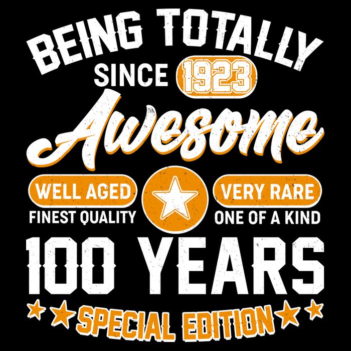 Being Totally Awesome Special Edition Since 1923 100 Years Birthday City Backpack