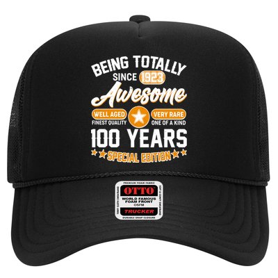 Being Totally Awesome Special Edition Since 1923 100 Years Birthday Trucker Hat