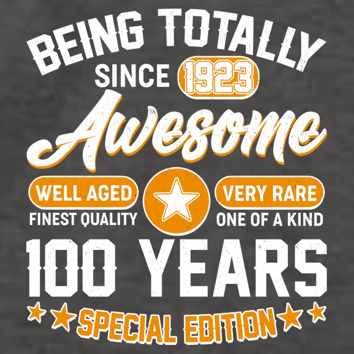 Being Totally Awesome Special Edition Since 1923 100 Years Birthday Vector Backpack