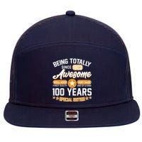 Being Totally Awesome Special Edition Since 1923 100 Years Birthday 7 Panel Mesh Trucker Snapback Hat