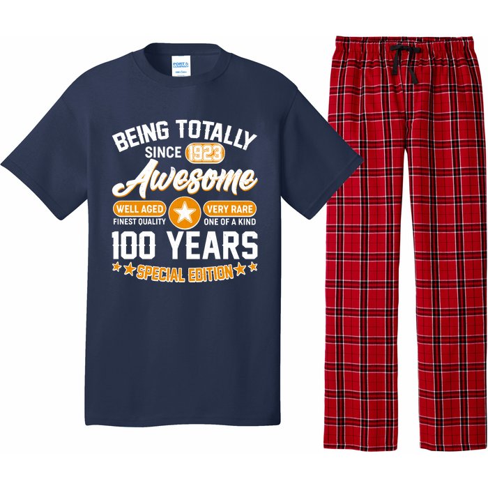 Being Totally Awesome Special Edition Since 1923 100 Years Birthday Pajama Set