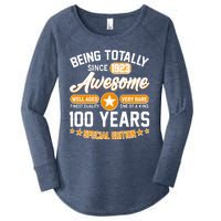 Being Totally Awesome Special Edition Since 1923 100 Years Birthday Women's Perfect Tri Tunic Long Sleeve Shirt