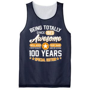 Being Totally Awesome Special Edition Since 1923 100 Years Birthday Mesh Reversible Basketball Jersey Tank