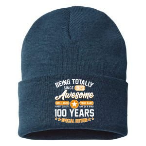 Being Totally Awesome Special Edition Since 1923 100 Years Birthday Sustainable Knit Beanie