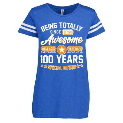 Being Totally Awesome Special Edition Since 1923 100 Years Birthday Enza Ladies Jersey Football T-Shirt