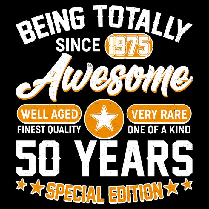 Being Totally Awesome Since 1975 50 Years Birthday Special Edition Baby Bodysuit
