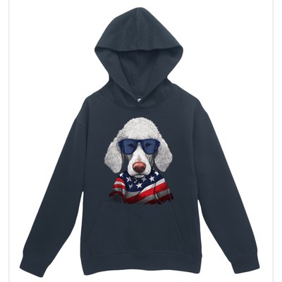 Bedlington Terrier American Flag USA Tee 4th July Gifts Tees Urban Pullover Hoodie