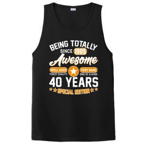 Being Totally Awesome Since 1985 40 Years Birthday Special Edition PosiCharge Competitor Tank